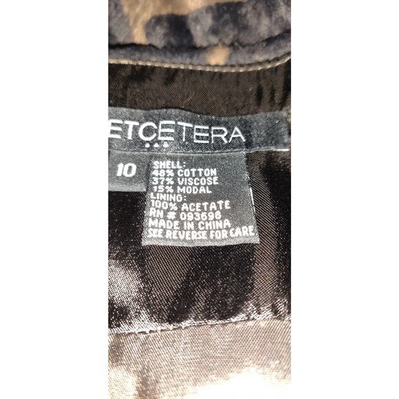 Brown & Tan Skirt Size 10 ETCETERA Above Knee Animal Giraffe Print FURRY MINI - Picture 9 of 14